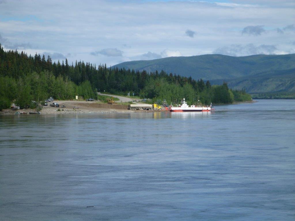 Ferry crossing at the Yukon River