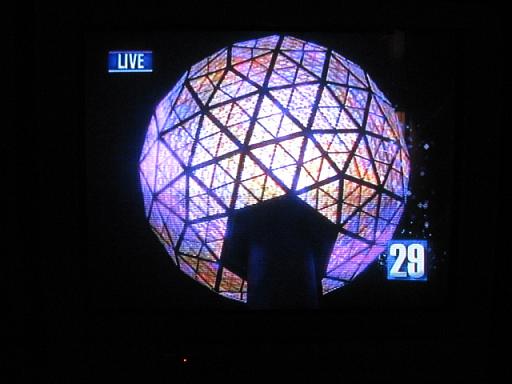 Times Square NYC            2013             Ball Drops Countdown 29 seconds left.JPG