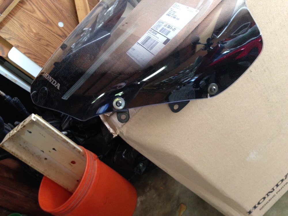 Left side of Honda PCX windscreen accessory