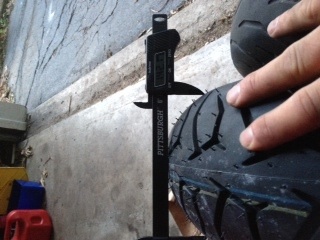 New and old with old mounted<br />142.6mm is the reading