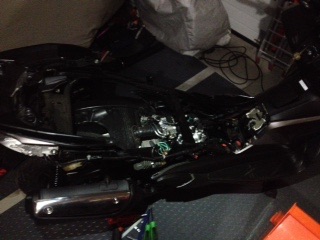 View of forza  disabled for access to fuel pump