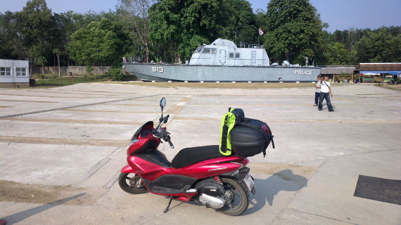 The Red Rat and the police boat