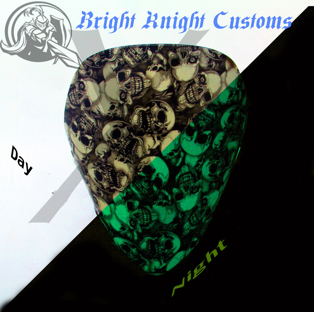 Glow in the dark skulls