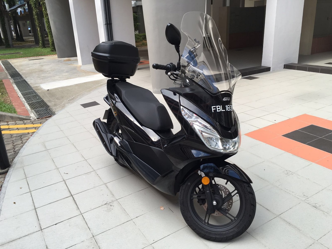 This is my bike now with addition of GIVI windshield and rear box.